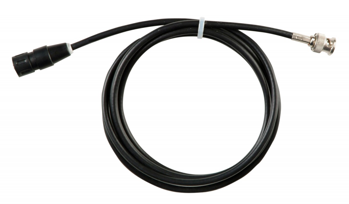 Câble pour électrodes, Ø 3 mm, tête à vis-BNC, 1 m