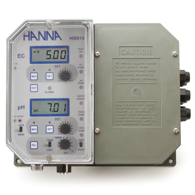 Hanna HI 9914 Contrôleur pH et EC pour réservoirs et solutions fertilisantes (Sans sonde)