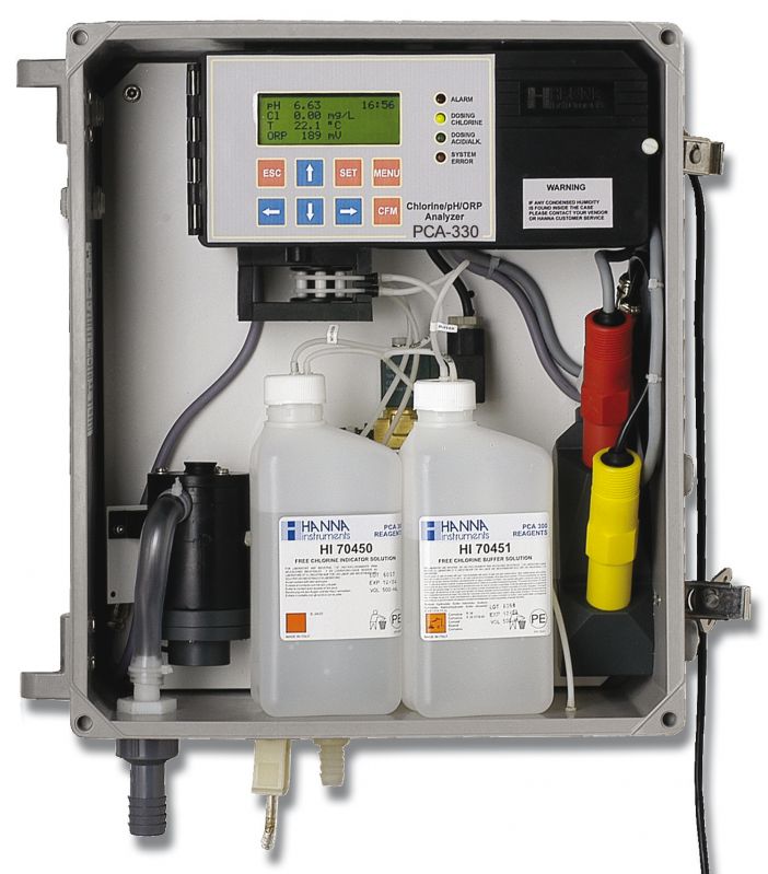 HANNA PCA 320 Analyseur et régulateur de chlore en continu, mesure du pH et température 