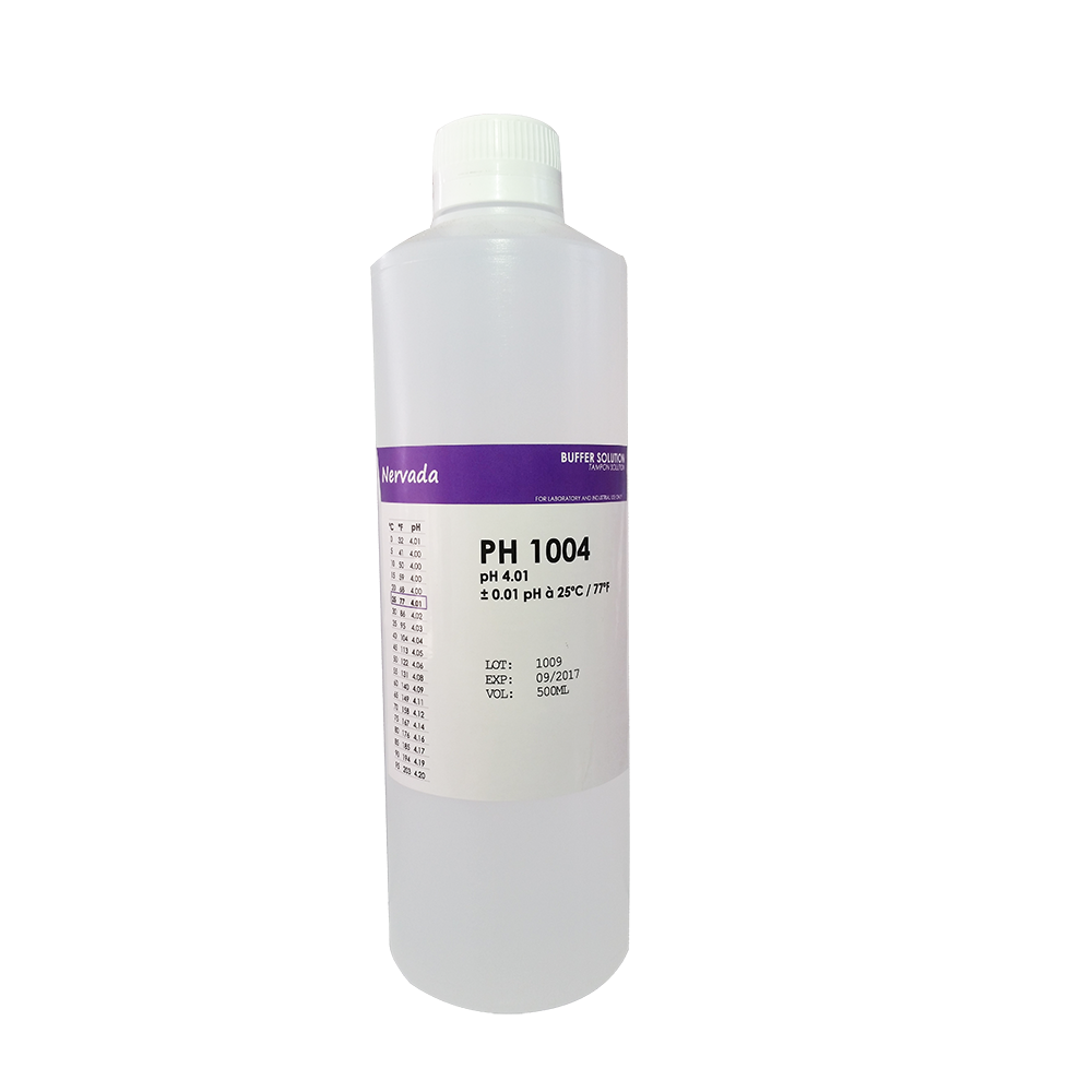 Solution tampon pH 4.01 Nervada 500 ml.