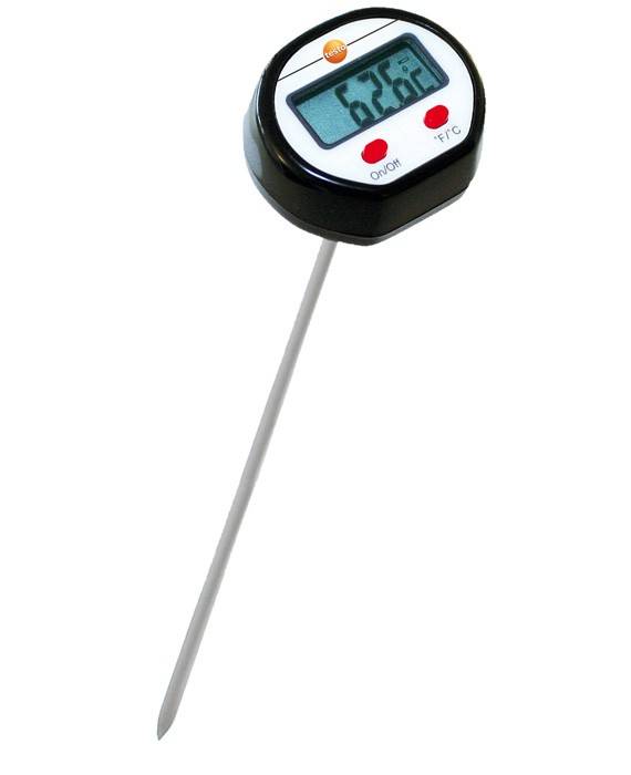 Testo Mini-thermomètre de pénétration, Sonde de pénétration d'une longueur de 213 mm, -50 à +250 °C