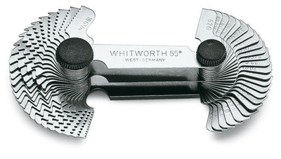 Jauge de filetage 48, Pas 4-62 / 0,4-7,0 - Whitworth 55º / S.I. métrica 60º