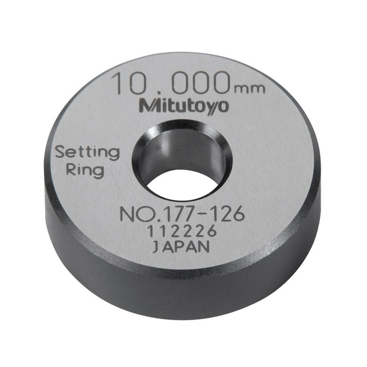 Mitutoyo 177-126 Bagues de réglage en acier Diamètre 10 mm.
