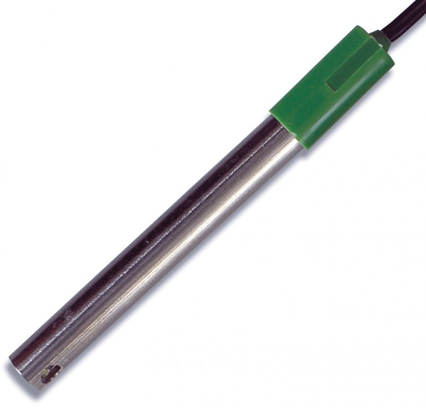 Hanna HI 1296D Électrode pH/°C combinée pour HI 991001, HI 991002 et HI 991003, corps alliage titane, connecteur DIN et câble 1 m 
