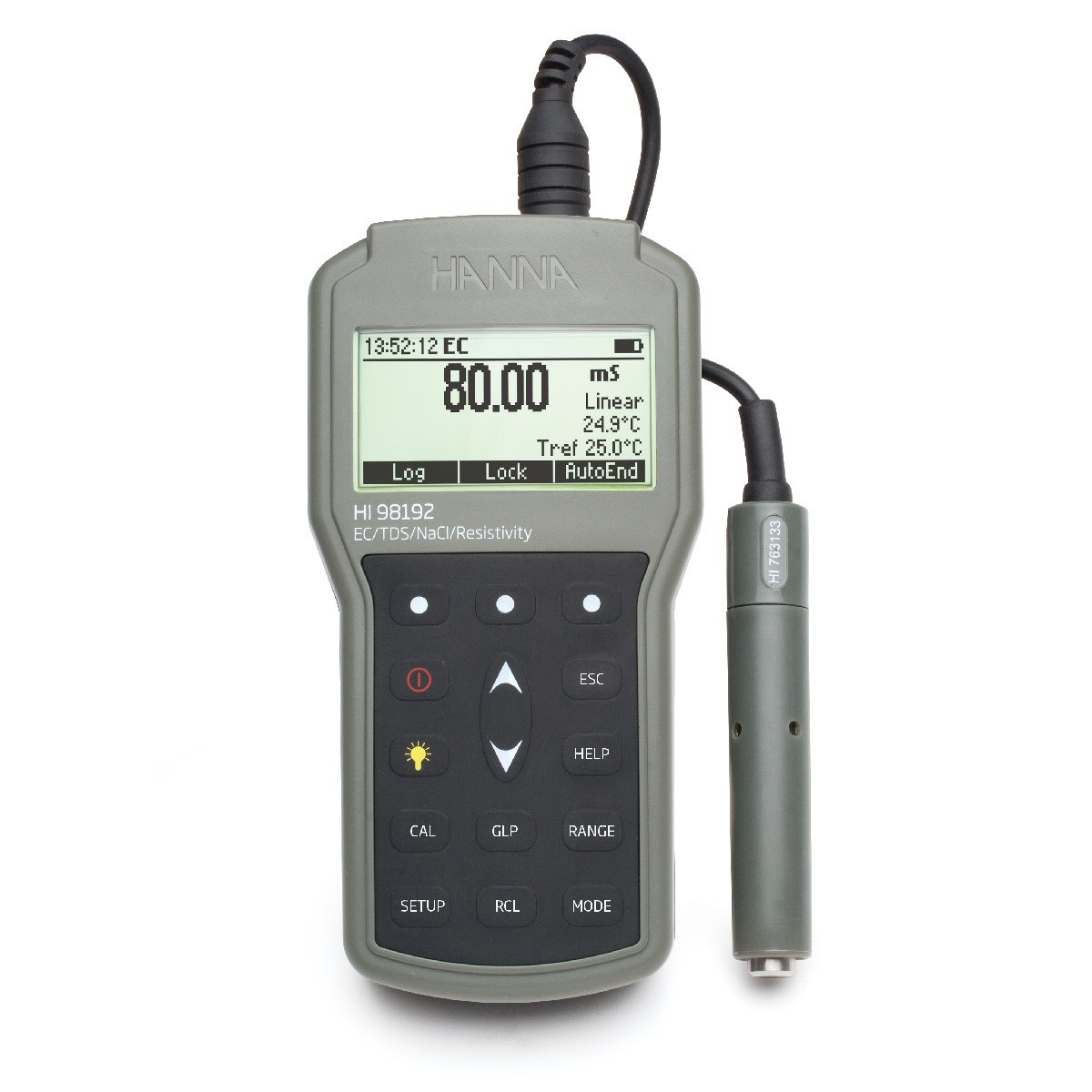 Conductimètre portatif professionnel étanche, gammes salinité et eau pure conforme USP 645