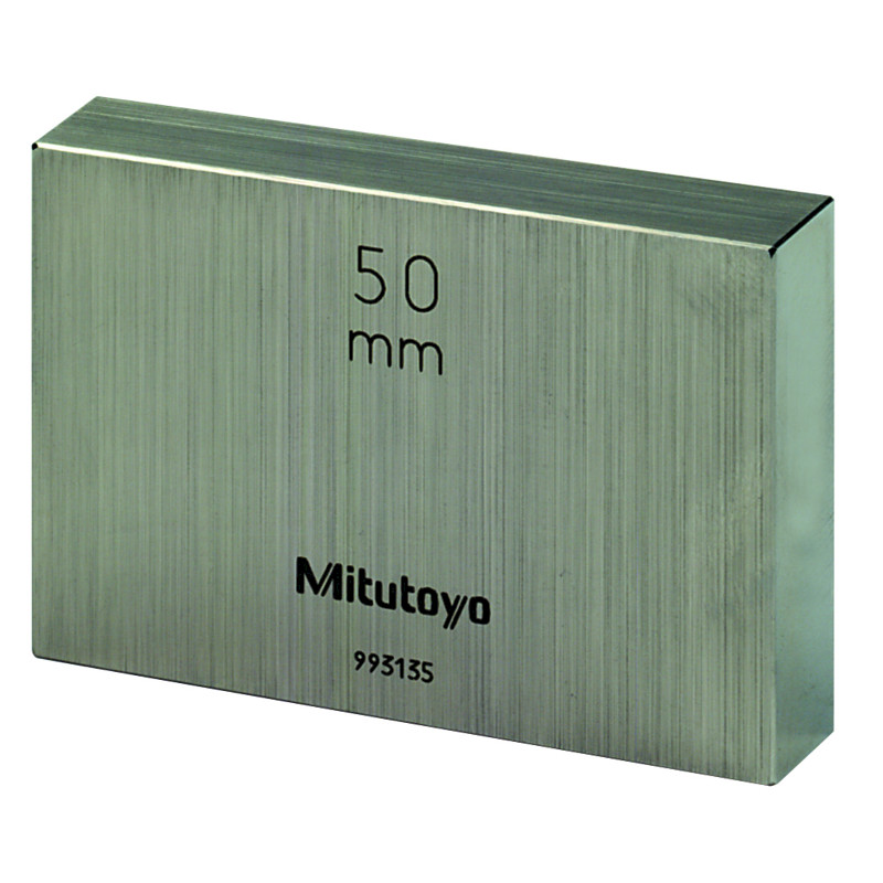 Cale parallèle individuelle en acier 50 mm classe 1 Mitutoyo 611675-031