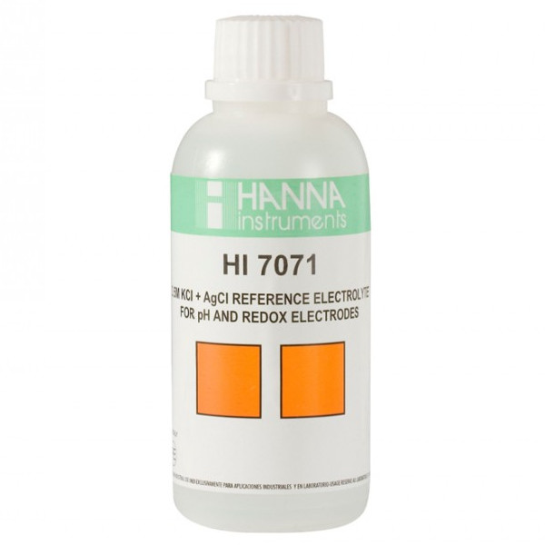 Hanna HI  7071 - Electrolyte Fill Solution, 3.5M KCl + AgCl (30 mL x 4)
