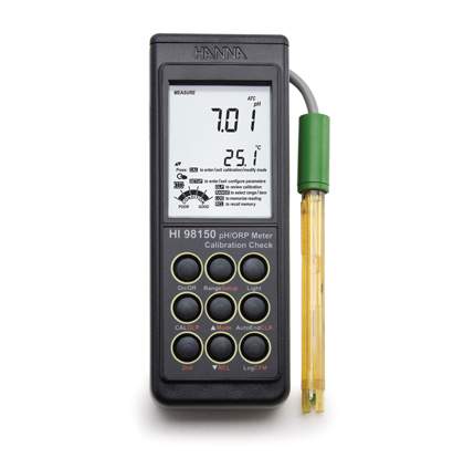 HANNA HI 98140 pH-T°-mètre avec mémorisation de données et SMART électrode