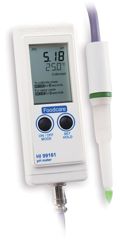 HANNA HI 99161 pH-mètre étanche avec électrode spécial alimentaire et industrie laitière