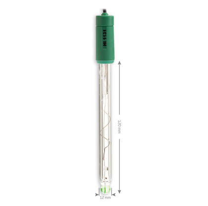 HANNA Électrode pH pour usage général, Diamètre 12mm, Connecteur BNC, Câble 1m