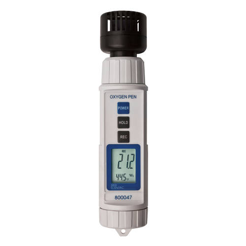 Oxymètre de poche pour mesure de l’oxygène et température ambiante. O2: 0-30% - Resolucion: 0,1% / Temperatura: 0-50C - Resolucion: 0,1º